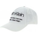 BIAŁA Logowana CZAPKA CALVIN KLEIN INDUSTRIAL OIQUE BA K50K504473 107