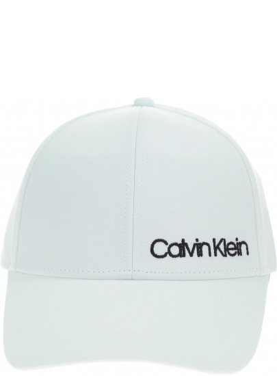 BIAŁA CZAPKA CALVIN KLEIN SIDE LOGO CAP K60K605170 107