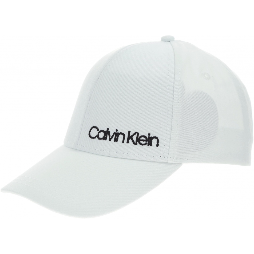 BIAŁA CZAPKA CALVIN KLEIN SIDE LOGO CAP K60K605170 107