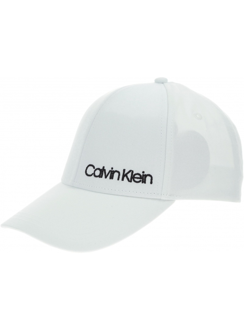 BIAŁA CZAPKA CALVIN KLEIN SIDE LOGO CAP K60K605170 107