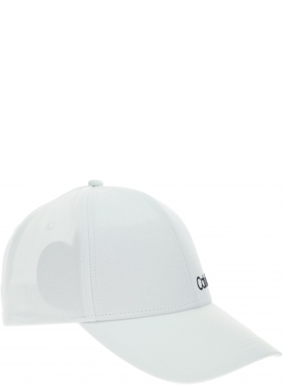 BIAŁA CZAPKA CALVIN KLEIN SIDE LOGO CAP K60K605170 107