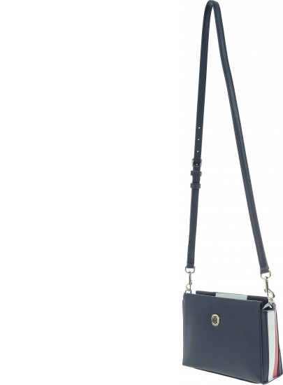 GRANATOWA TOREBKA TOMMY HILFIGER EFF0RTLESS SAFFIANO XOVER