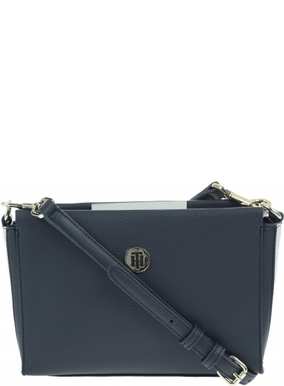 GRANATOWA TOREBKA TOMMY HILFIGER EFF0RTLESS SAFFIANO XOVER