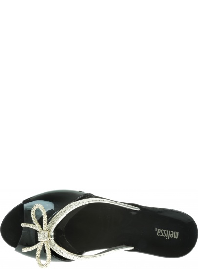 Czarne Klapki MELISSA Ela Chrome 32498 50919 - Japonki