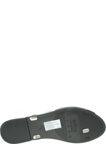 Czarne Klapki MELISSA Ela Chrome 32498 50919 - Japonki