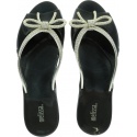 Czarne Klapki MELISSA Ela Chrome 32498 50919 - Japonki