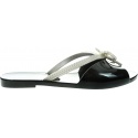 Czarne Klapki MELISSA Ela Chrome 32498 50919 - Japonki
