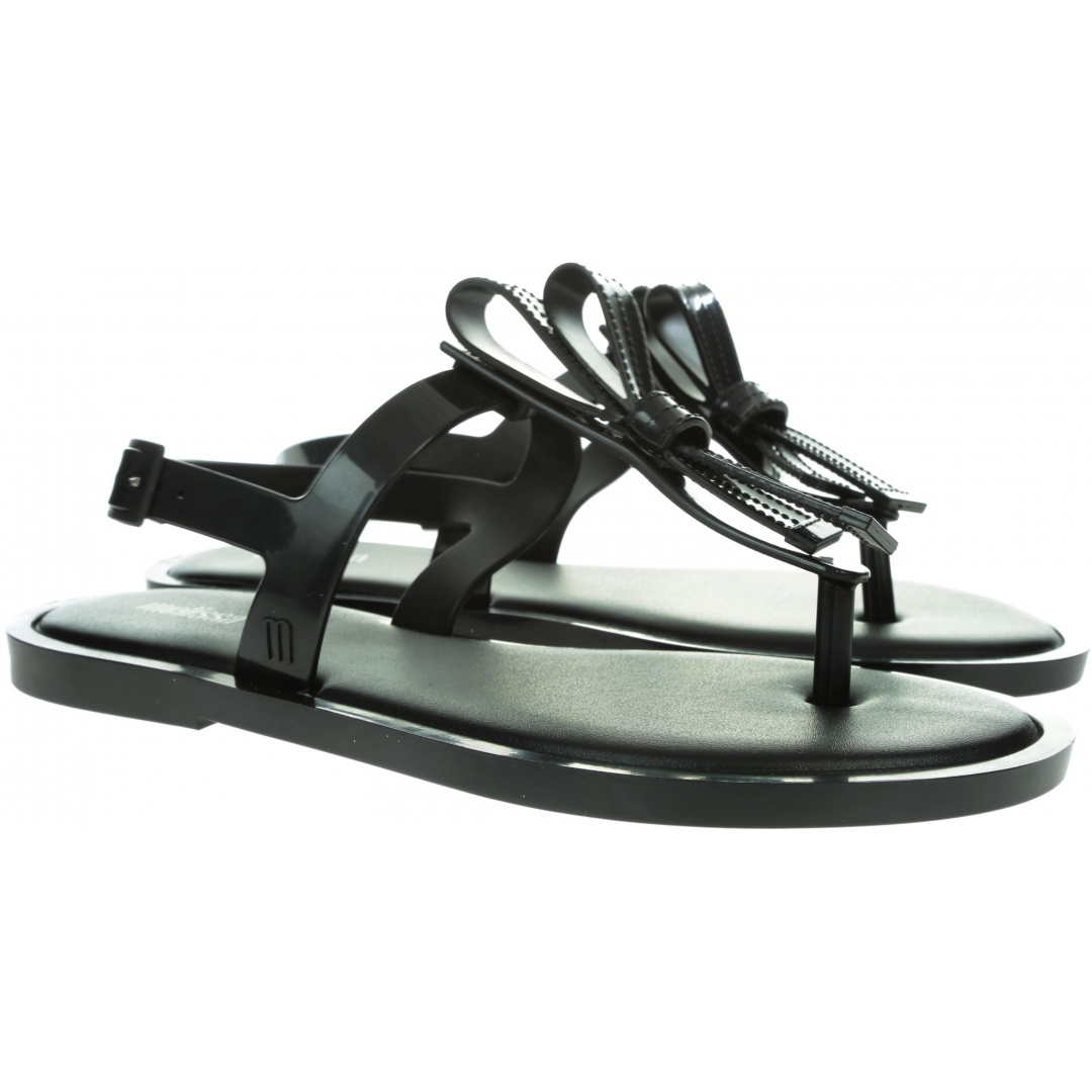 Czarne Sandały MELISSA Slim 32399 01003 - Sandały