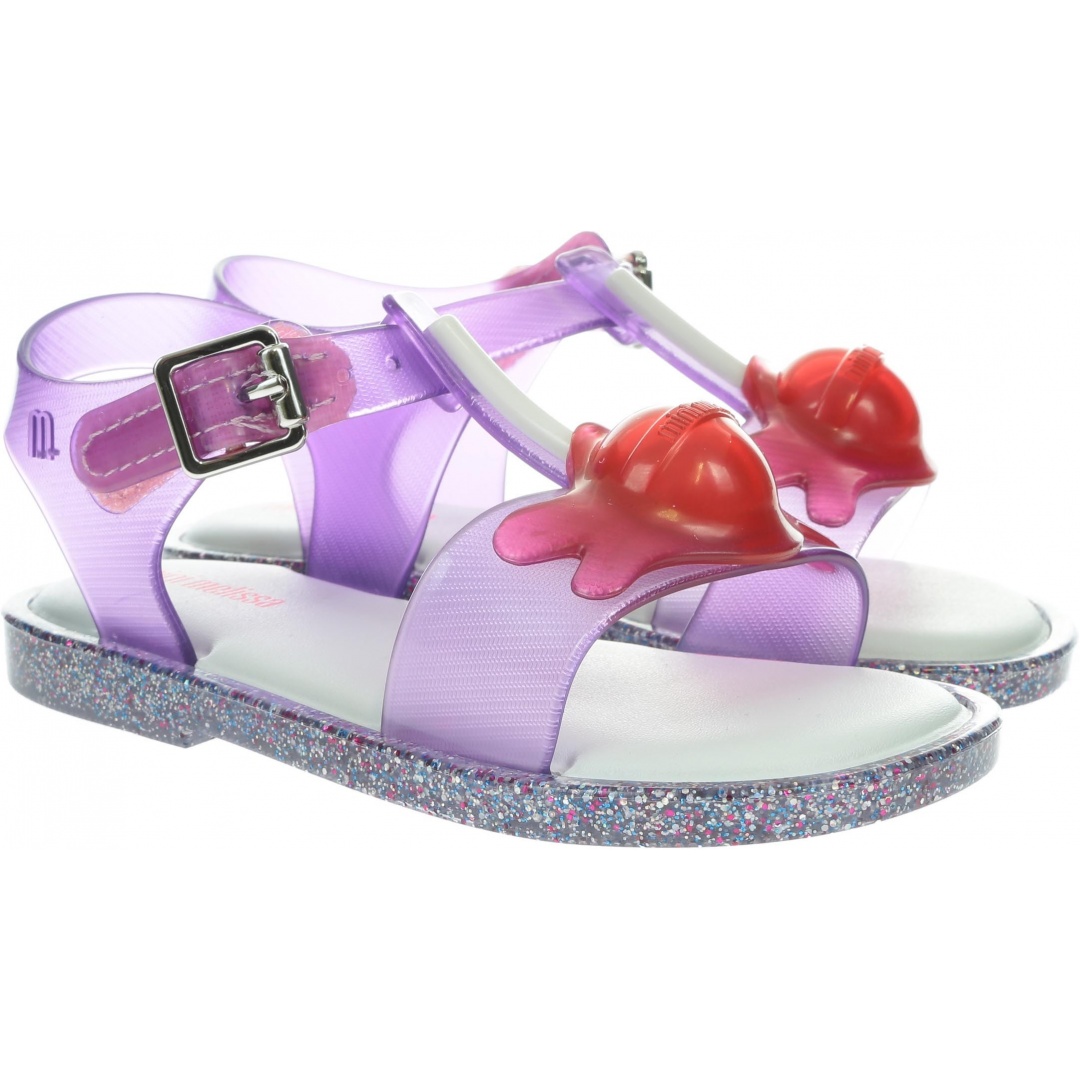 Fioletowe Sandałki MINI MELISSA Mar Sandal 32451 52327 - Sandały