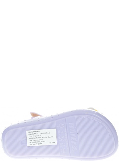 Liliowe Balerinki Mini Melissa Furadinha 32441 51568 - Baleriny