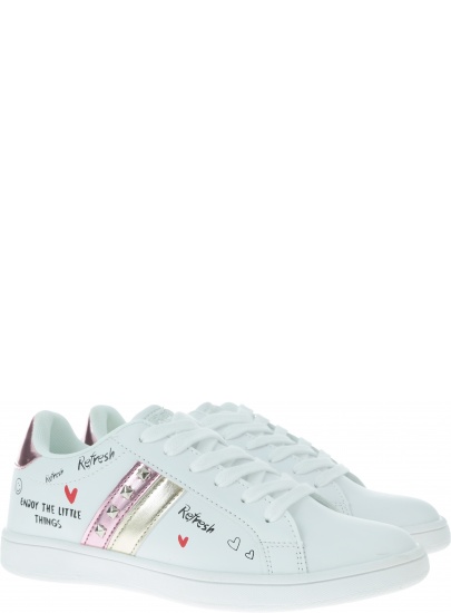 Białe Półbuty REFRESH 69902 - Trampki