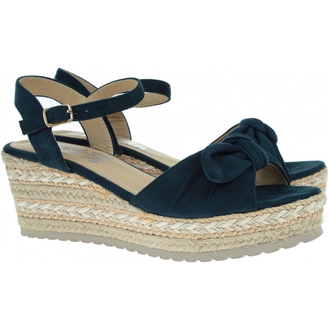 Granatowe Espadryle REFRESH 69848 - Koturny