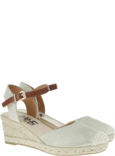 Beżowe Espadryle REFRESH 69773 - Koturny