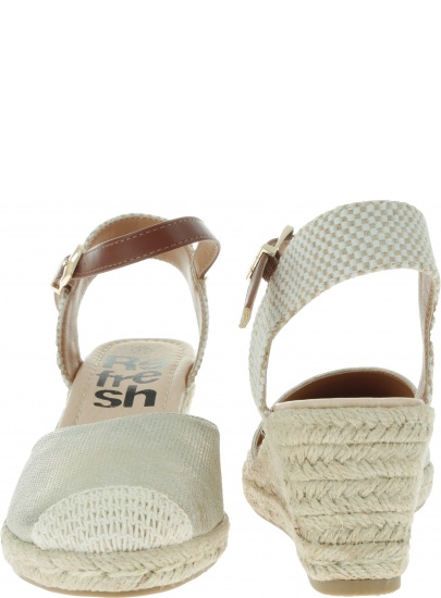 Beżowe Espadryle REFRESH 69773 - Koturny