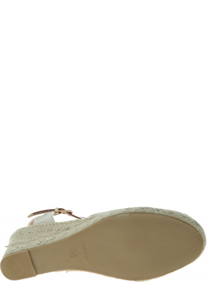 Beżowe Espadryle REFRESH 69773 - Koturny