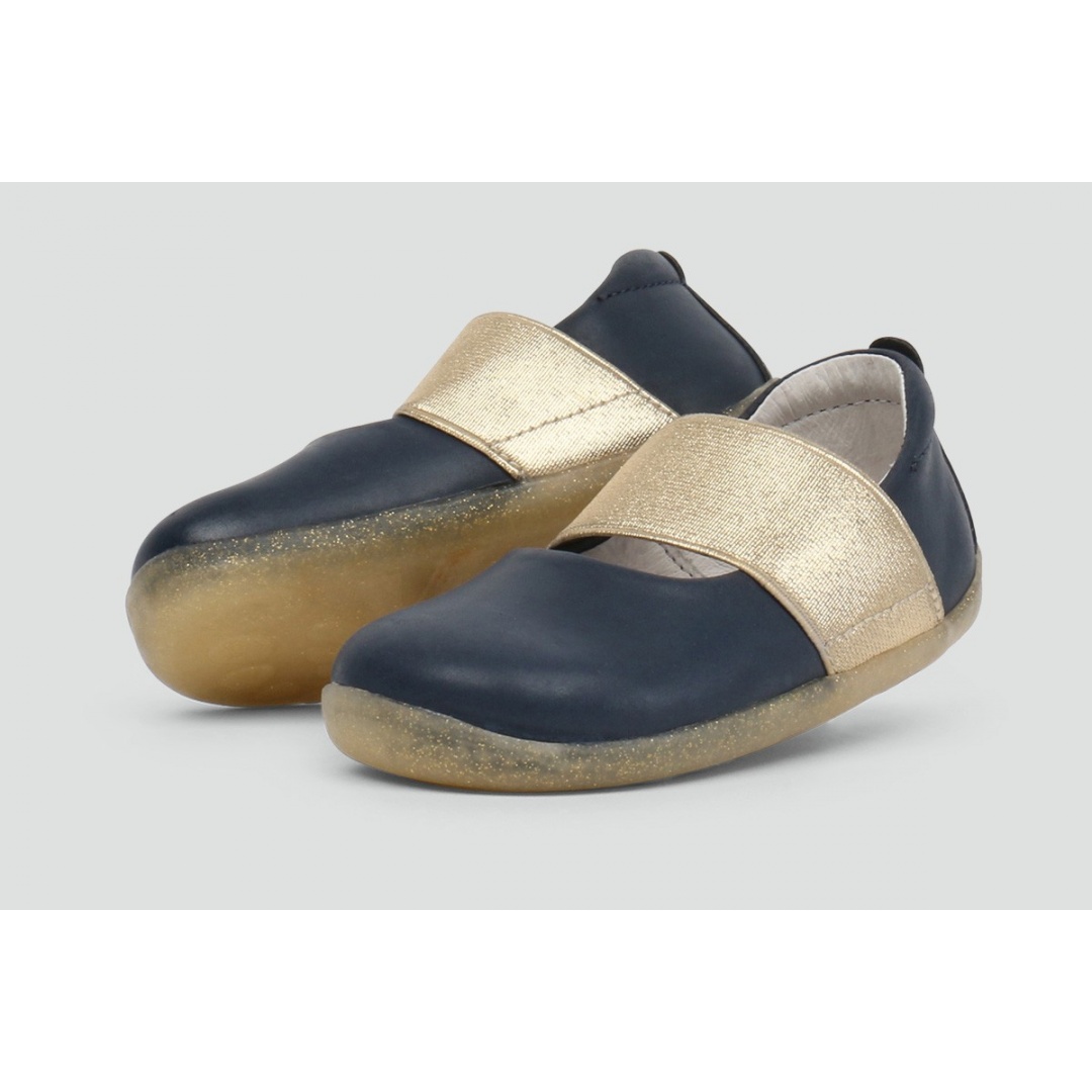 Granatowe Balerinki BOBUX 728801Demi Ballet Shoe Navy - Baleriny
