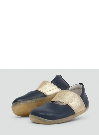 Granatowe Balerinki BOBUX 728801Demi Ballet Shoe Navy - Baleriny
