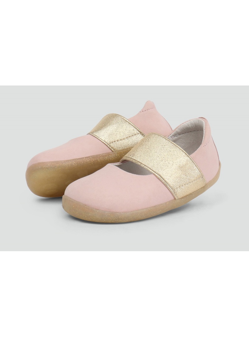 Różowe Balerinki BOBUX 728803 Demi Ballet Shoe Blush Shimmer -