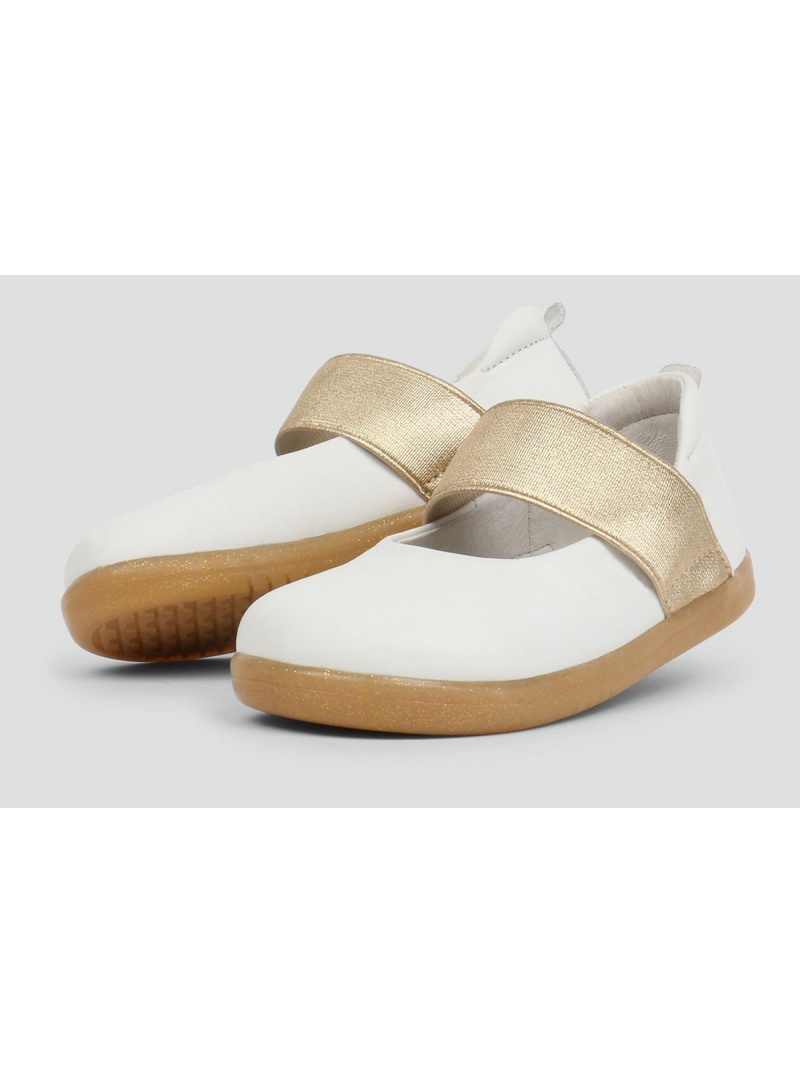 Białe Balerinki BOBUX 633202 Demi Ballet Shoe White - Baleriny