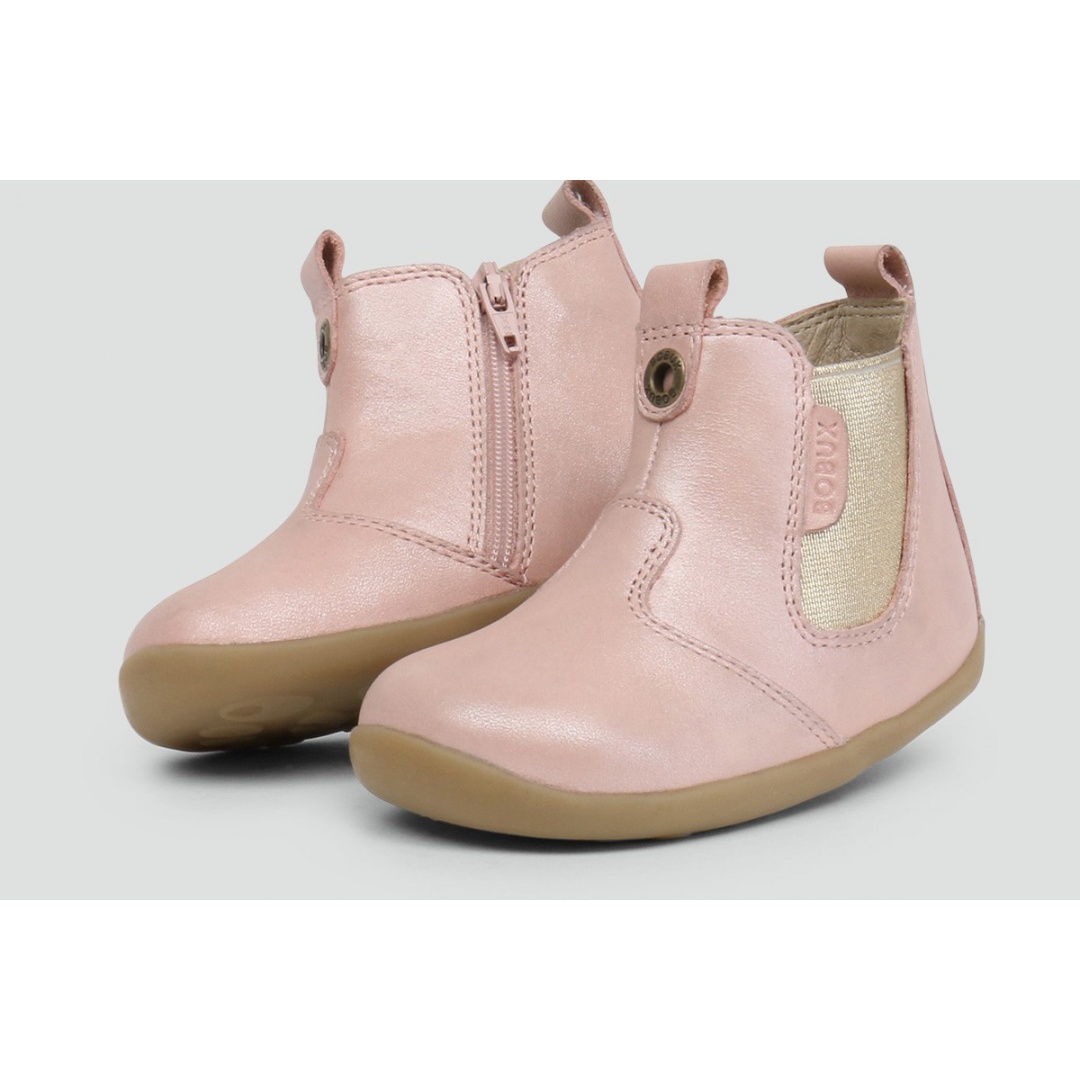 Różowe Botki BOBUX 721931 Jodhpur Blush Shimmer - Botki