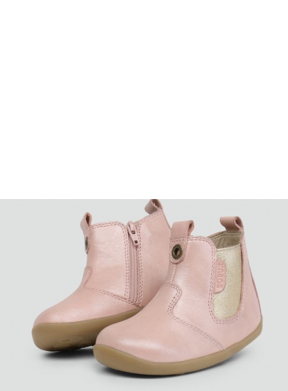 Różowe Botki BOBUX 721931 Jodhpur Blush Shimmer - Botki