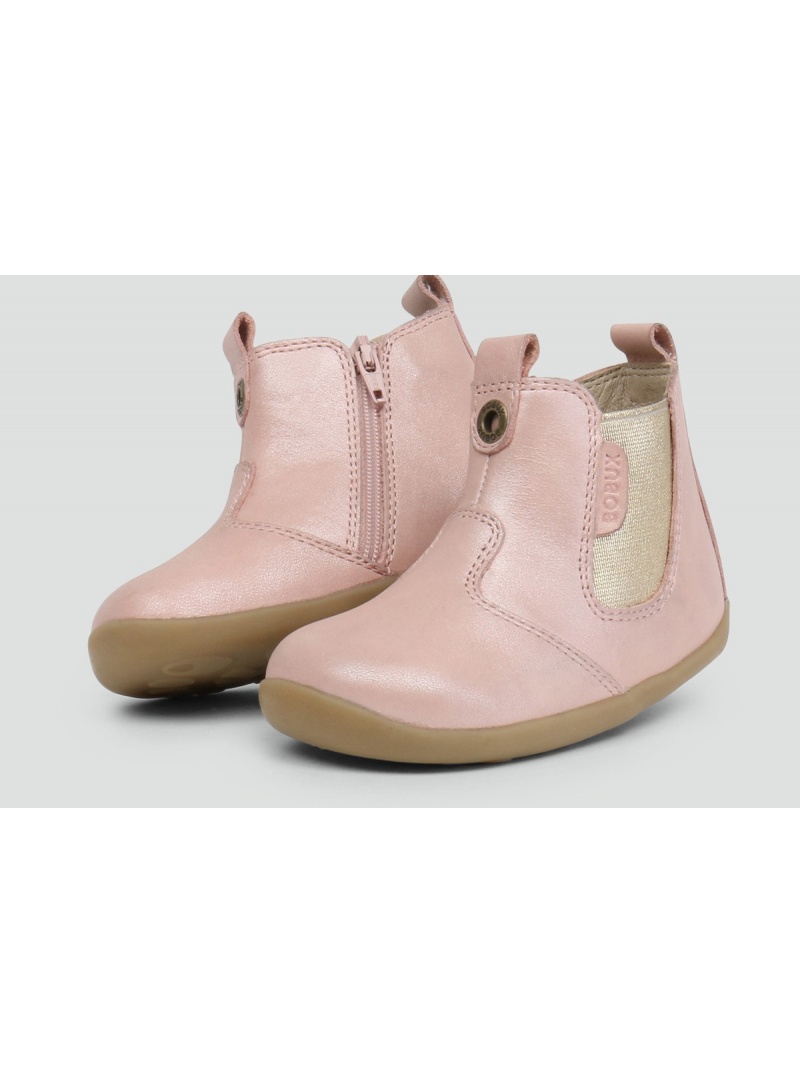 Różowe Botki BOBUX 721931 Jodhpur Blush Shimmer - Botki