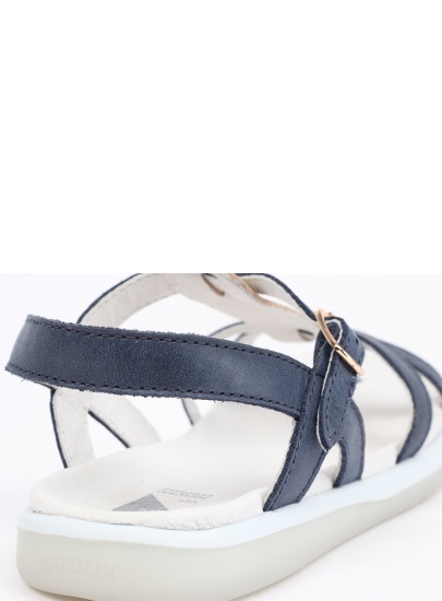Granatowe Sandały BOBUX 833401 PIXIE SANDAL NAVY + MISTY GOLD