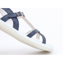 Granatowe Sandały BOBUX 833401 PIXIE SANDAL NAVY + MISTY GOLD