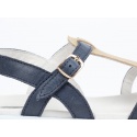 Granatowe Sandały BOBUX 833401 PIXIE SANDAL NAVY + MISTY GOLD