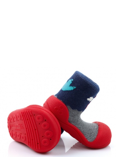 DOMOWE BUCIKI ATTIPAS DINOSAUR RED - Domowe