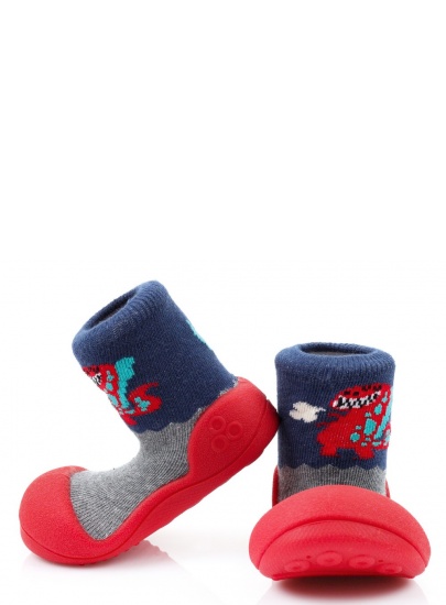 DOMOWE BUCIKI ATTIPAS DINOSAUR RED - Domowe