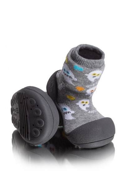 DOMOWE BUCIKI ATTIPAS HALLOWEEN GRAY - Domowe