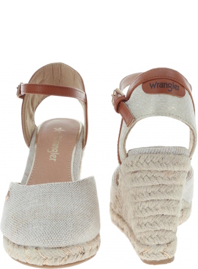 Sandały na koturnie WRANGLER ROPE BRAVA WL91570A 021 - Koturny