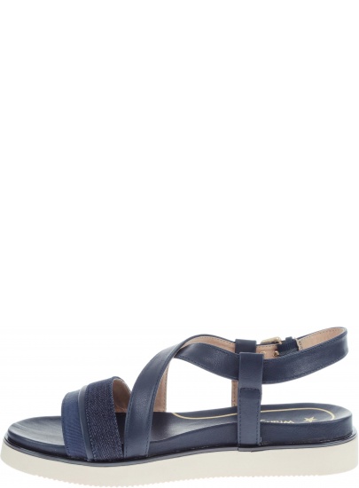 Sandały WRANGLER America Karen Navy WL91614A 016 - Sandały