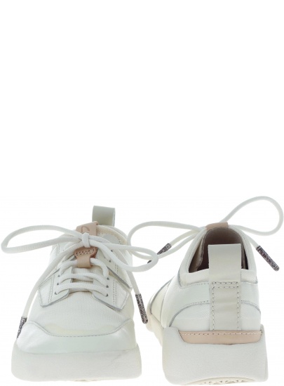 Ultralekkie półbuty CLARKS Tri Soul White Combi - Sportowe