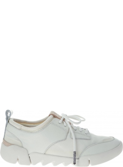 Ultralekkie półbuty CLARKS Tri Soul White Combi - Sportowe