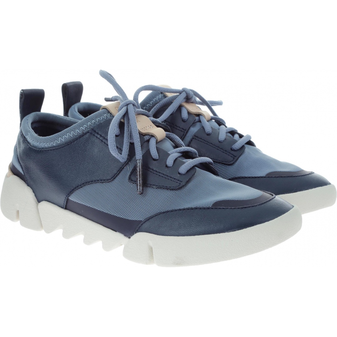 Ultralekkie półbuty CLARKS Tri Soul Navy Combi - Półbuty