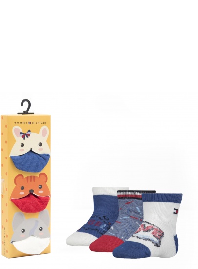 SKARPETKI TOMMY HILFIGER Baby 395005001 085 (3-PAK)