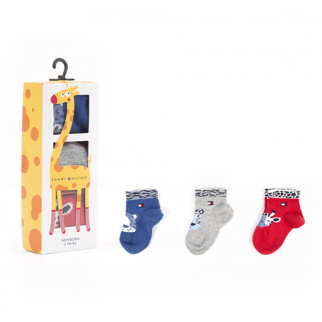 SKARPETKI TOMMY HILFIGER Baby 395006001 085 (3-PAK)