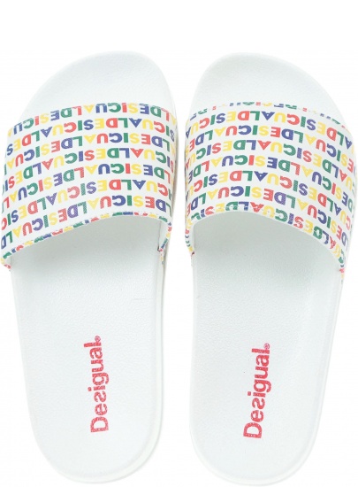 Logowane KLAPKI DESIGUAL LOGOMANIA - Klapki