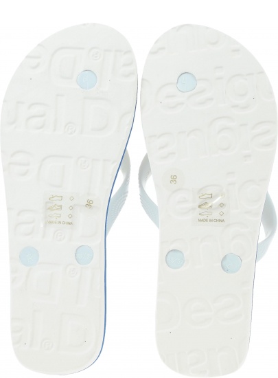 Japonki DESIGUAL TROPICAL WHITE - Japonki