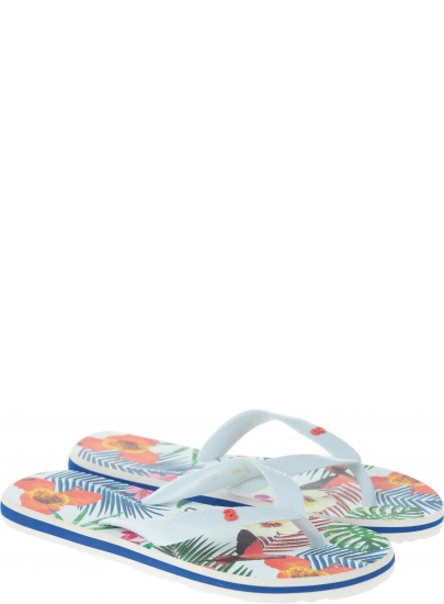 Japonki DESIGUAL TROPICAL WHITE - Japonki