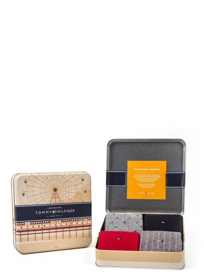 ZESTAW SKARPETKI TOMMY HILFIGER 392003001 085 Giftbox (4-PAK)