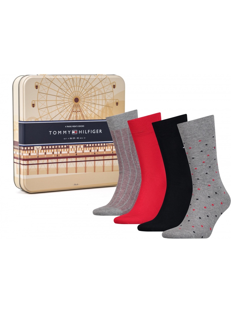 ZESTAW SKARPETKI TOMMY HILFIGER 392003001 085 Giftbox (4-PAK)