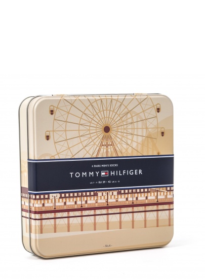 ZESTAW SKARPETKI TOMMY HILFIGER 392003001 322 Giftbox (4-PAK)
