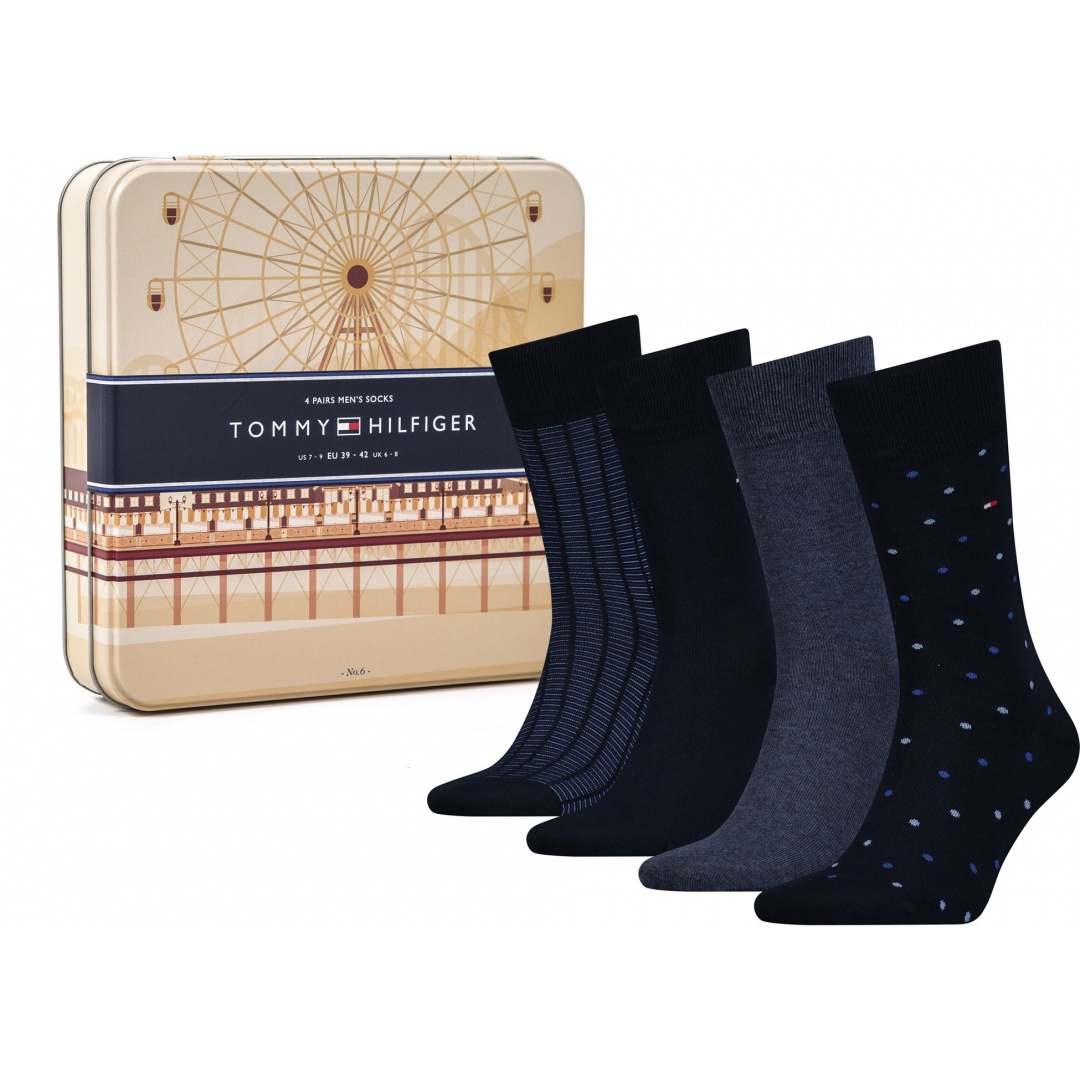 ZESTAW SKARPETKI TOMMY HILFIGER 392003001 322 Giftbox (4-PAK)
