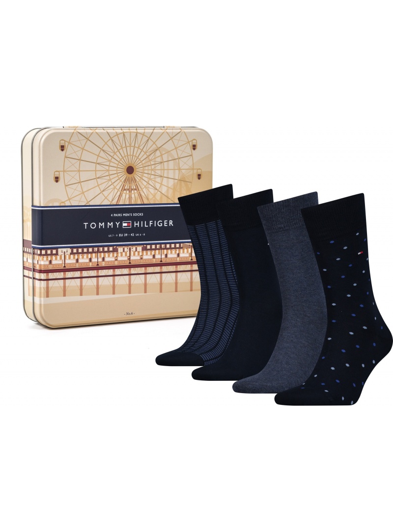 ZESTAW SKARPETKI TOMMY HILFIGER 392003001 322 Giftbox (4-PAK)