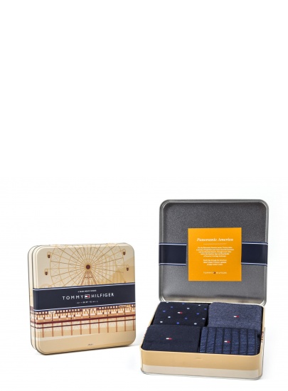 ZESTAW SKARPETKI TOMMY HILFIGER 392003001 322 Giftbox (4-PAK)