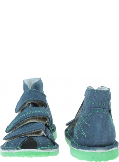 Obuwie Profilaktyczne DANIELKI Jeans Fluo Green - Domowe