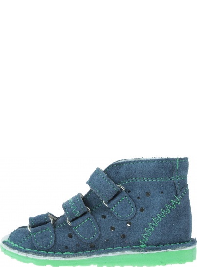 Obuwie Profilaktyczne DANIELKI Jeans Fluo Green - Domowe